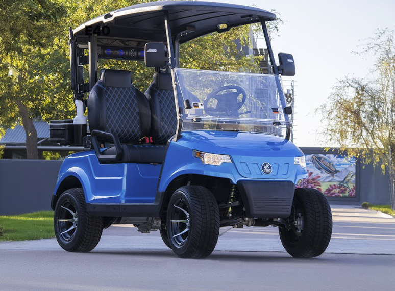 Blue EPIC Golf Cart