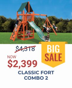 Mississippi Play Sets Classic Fort Combo 2 Shivers Buildings Swing Set Tree House