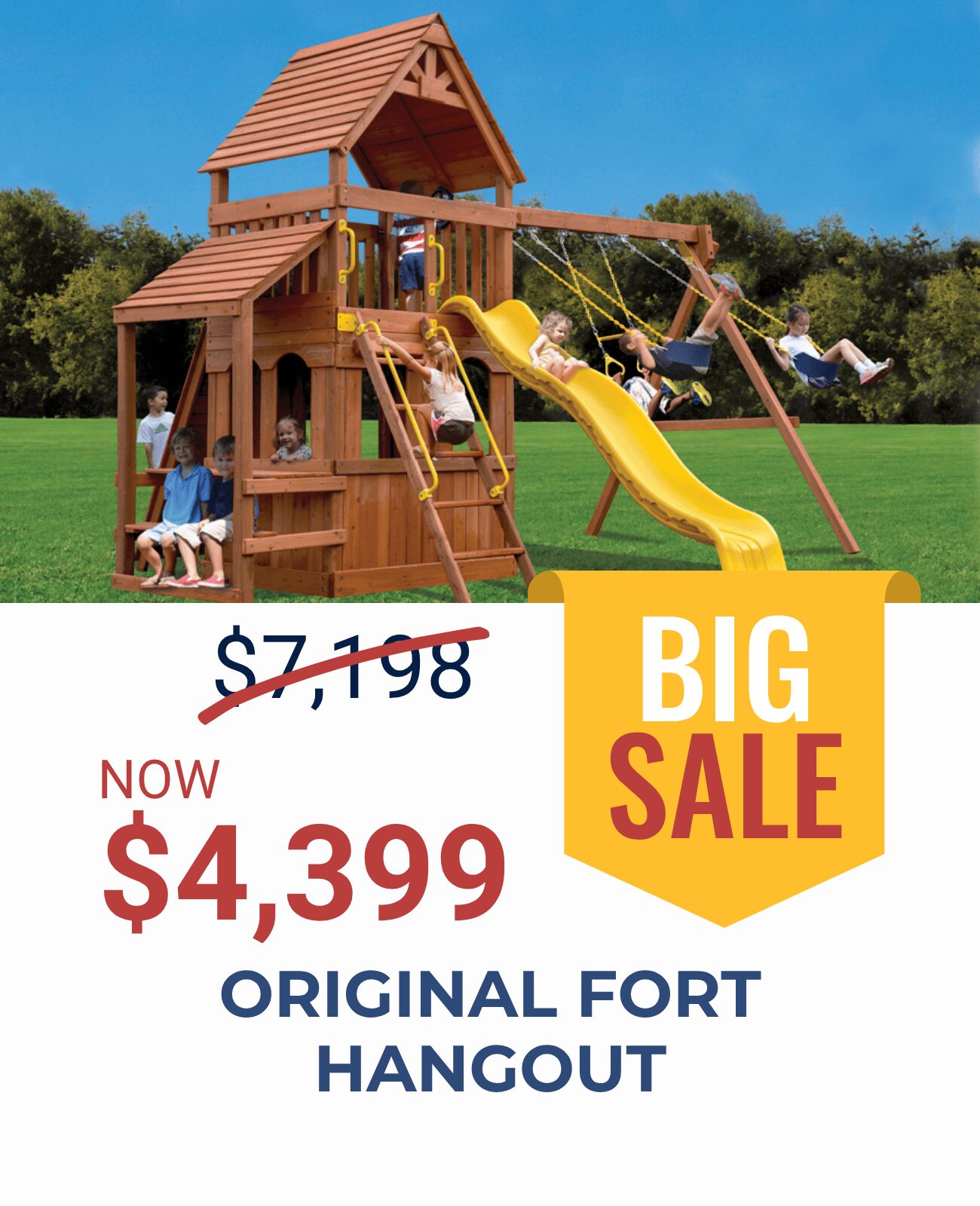 Mississippi Play Sets Original Fort Hangout Shivers Buildings Swing Set Tree House